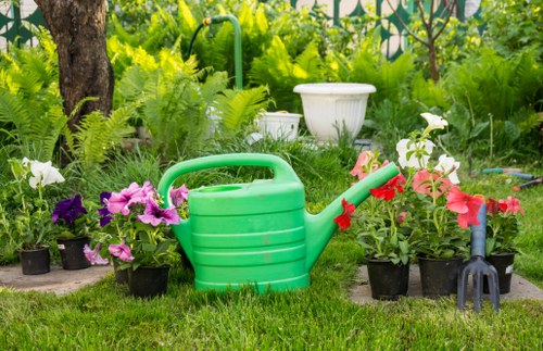 Gardener handling site clearance and waste in a compliant way